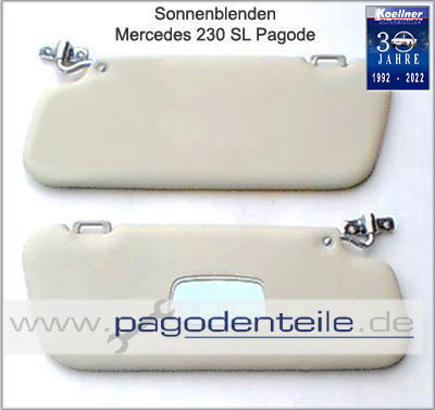 Sonnenblenden Mercedes 230 SL Pagode W 113